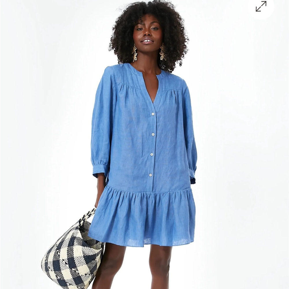 Euc pomander place lake blue Frankie dress